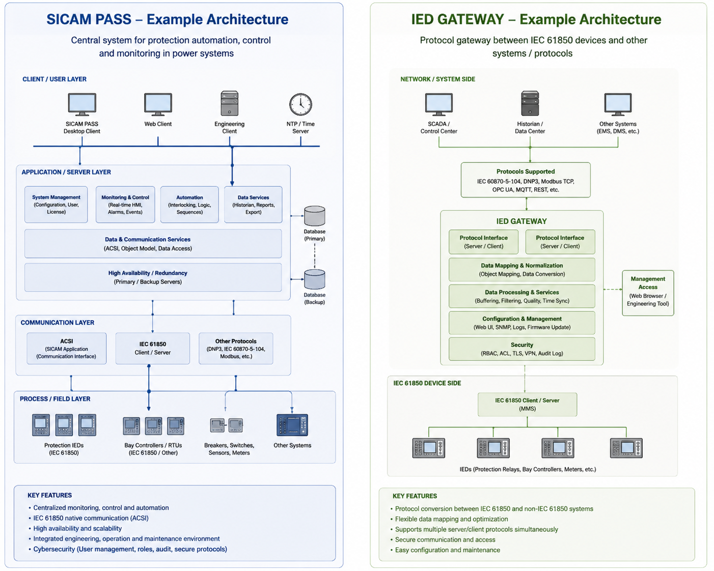 Substation automation architecture